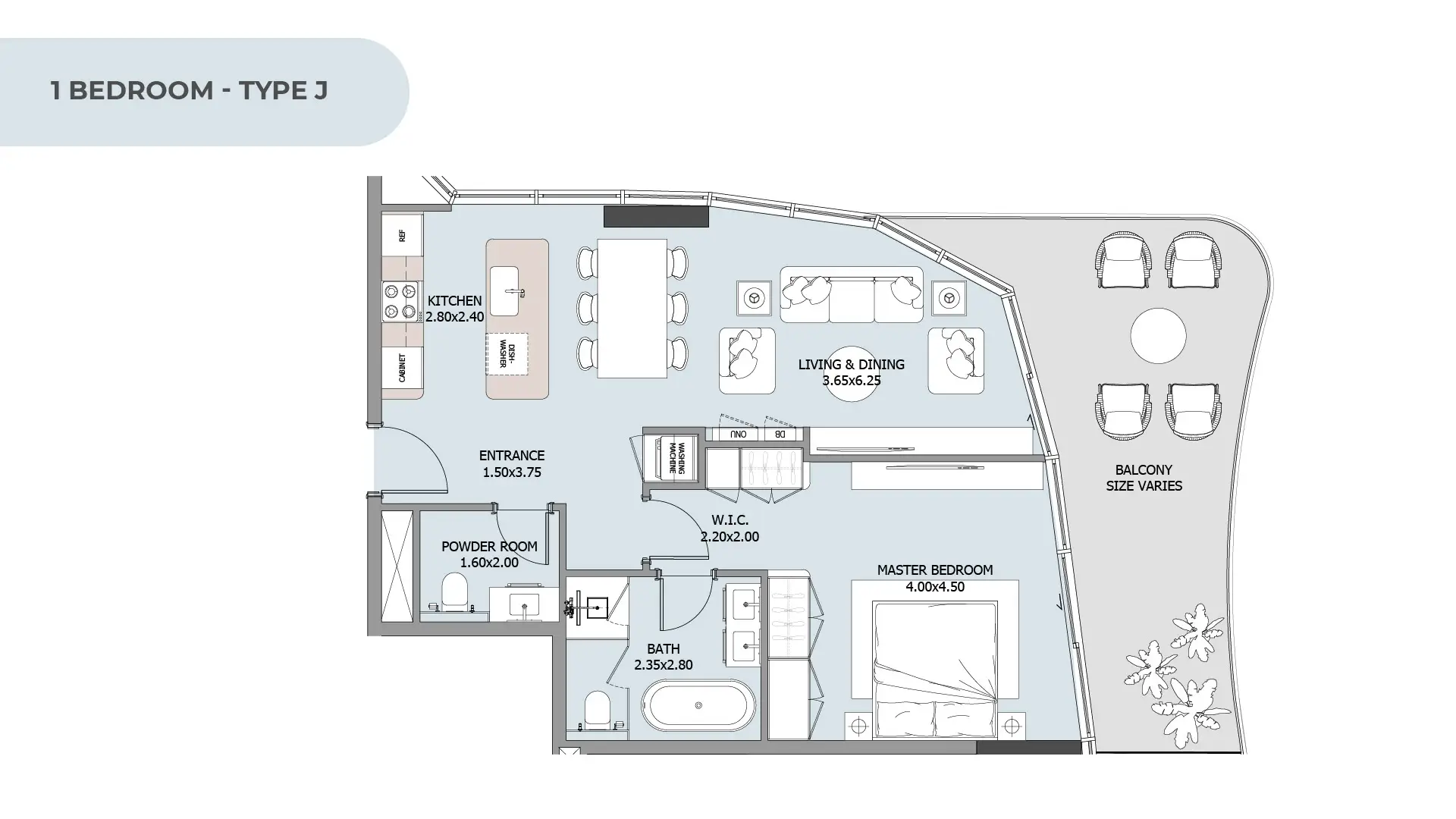 1 BR - Type C